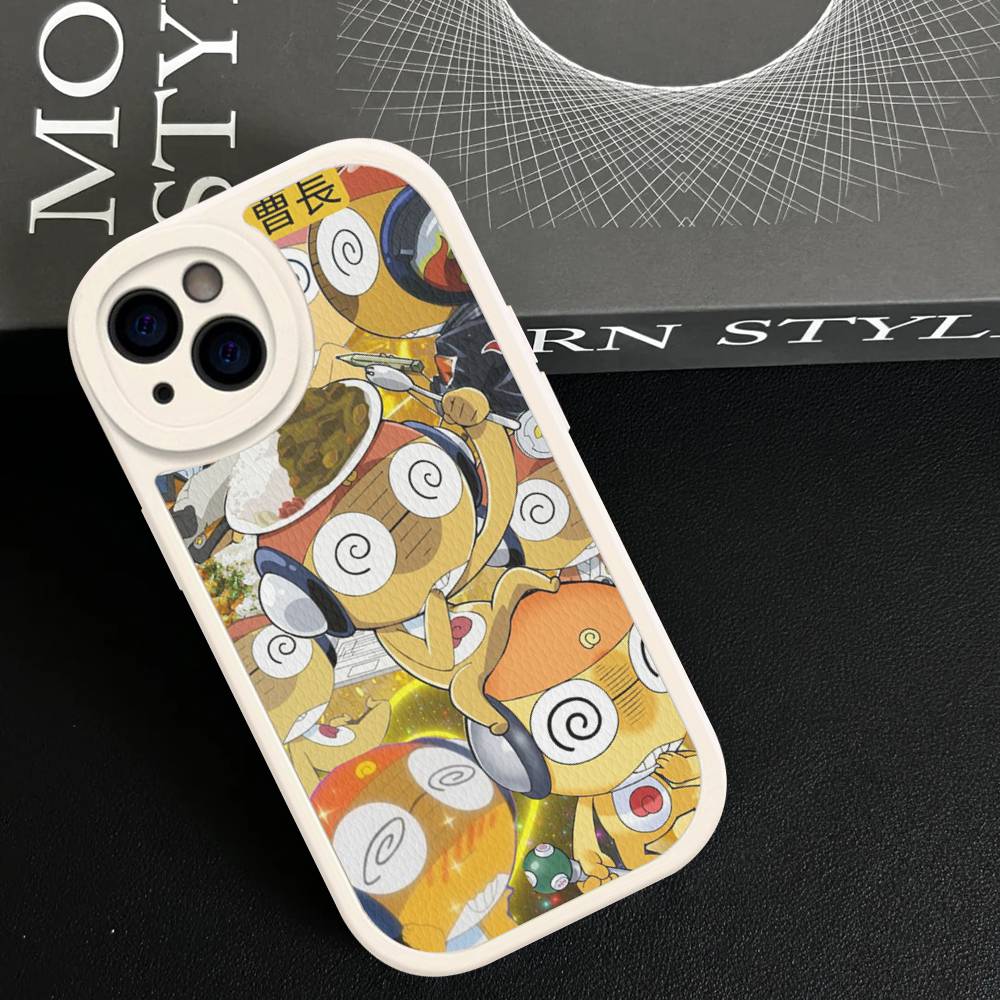 Кероро Лягушонок Крутой Гансо Сержант Чехол для Телефона Для IPhone 16 15 14 13 12 11 Pro Max Plus Кожаный Ударопрочный Чехол