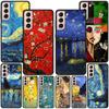 Starry Night Van Gogh Case for Samsung Galaxy S20 FE S22 S23 Ultra S21 S10 Lite S9 S8 Plus S7 Edge Black Silicone Phone Cover