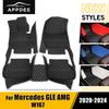 Car Floor Mats For Mercedes Benz GLE AMG W167 -2024 23 22 21 Automobile Carpet Cover Interior Details Accessories