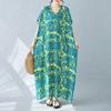 DIMANAF 2024 платье больших размеров женская одежда летний сарафан с v-образным вырезом богемный цветочный принт элегантное женское свободное платье макси больших размеров