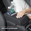Keychain Car Armrest Cushion With Cup Holder PU Leather Pad Auto Amrest Pillow Cover Height Pad For Alfa Romeo 4C 159 166 Giulia