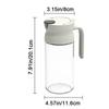 600ML Glass Oil Bottle Large Capacity Soy Sauce Dispenser Multi-functional Oil Dispenser  Soy Sauce