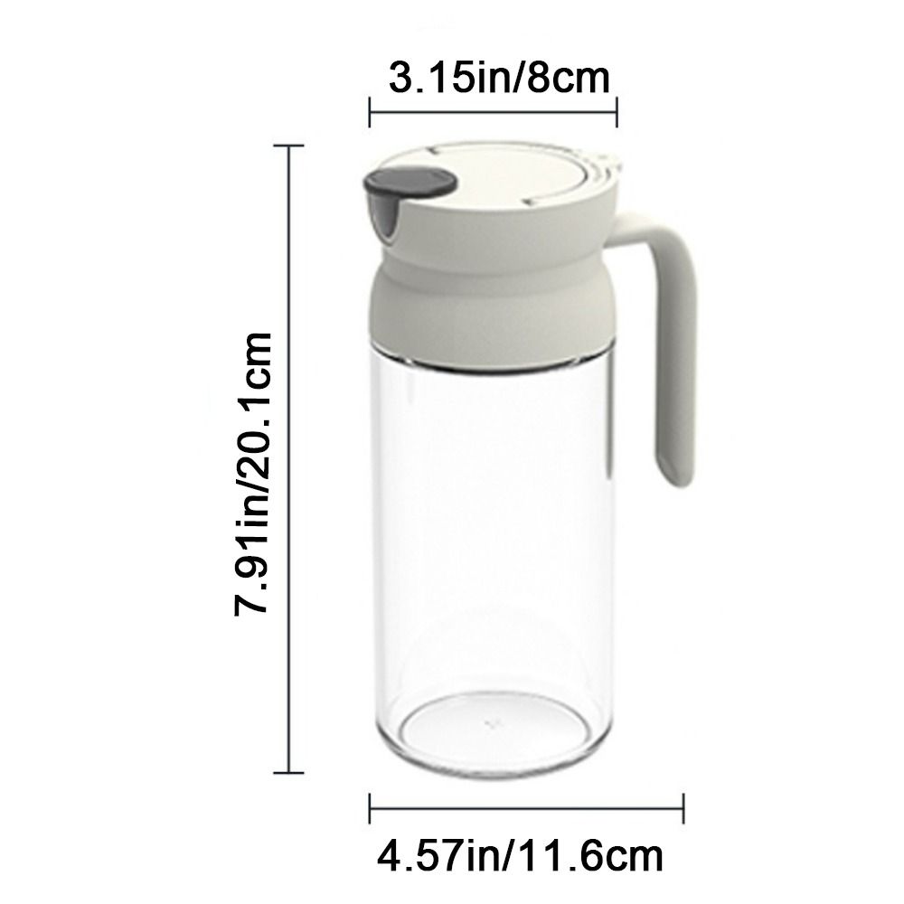 600ML Glass Oil Bottle Large Capacity Soy Sauce Dispenser Multi-functional Oil Dispenser  Soy Sauce