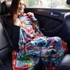 1pc Christmas Stitch Patterned Blanket, Festive Home Decor, Office Throw, Outdoor Picnic Rug, Gift for Kids and Adults