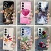 Чехол для Redmi 15 2025 Милые Цветы Coque Мягкая Жидкая Силиконовая Задняя Крышка Для Redmi 15 Чехлы Для Телефона Redmi15 5G 4G Fundas Оболочки