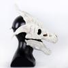 Dinosaur Head Bone Skull Mask Cosplay Animal Movable Jaw Raptor Dragon Latex Helmet Halloween Carnival Party Costume Props Gifts