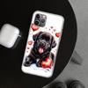 Lovely Puppy Heart Dogs Phone Case Cover for iPhone 18 11 12 13 Mini 14 15 Plus 16 Pro Max 17 Air 7 8 + SE Art Customized Fundas 11