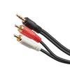 Extension cable 2 RCA Stereo Jack Connector Audio AUX Line 3.5mm to 2 RCA Male Adapter Cable