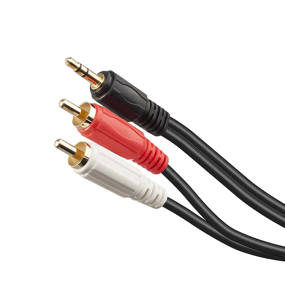 Extension cable 2 RCA Stereo Jack Connector Audio AUX Line 3.5mm to 2 RCA Male Adapter Cable