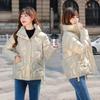 Winter Bright Face Women Thick Solid Jackets and Coats Pink Black Cotton Down Parkas