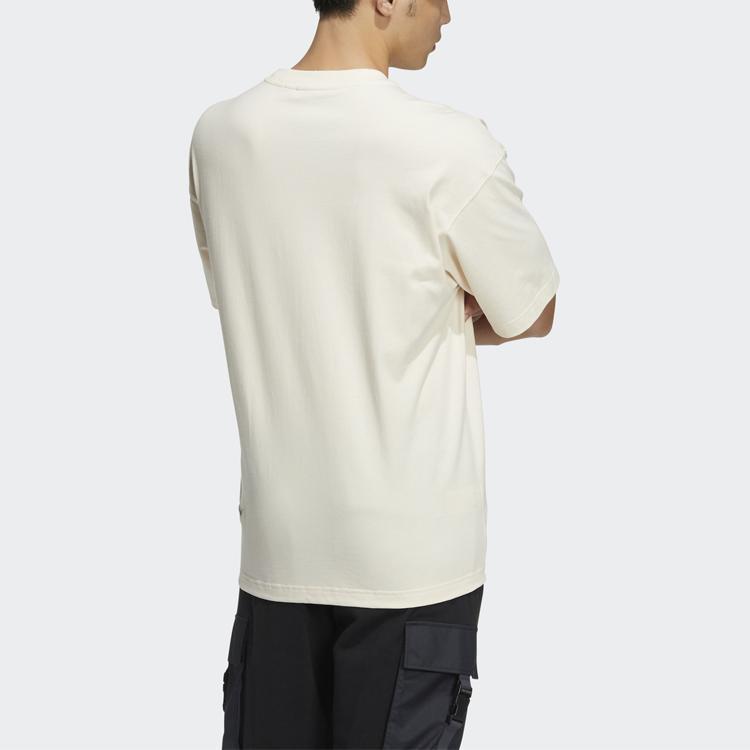 Adidas Мужская футболка с коротким рукавом Originals Trefoil Zipper Off-White HH9441