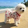 Cozy Dog Sunscreen Clothes Ruffle Trim Puppy Mesh Skirt Sun Protection Clothes  Small Medium Dogs