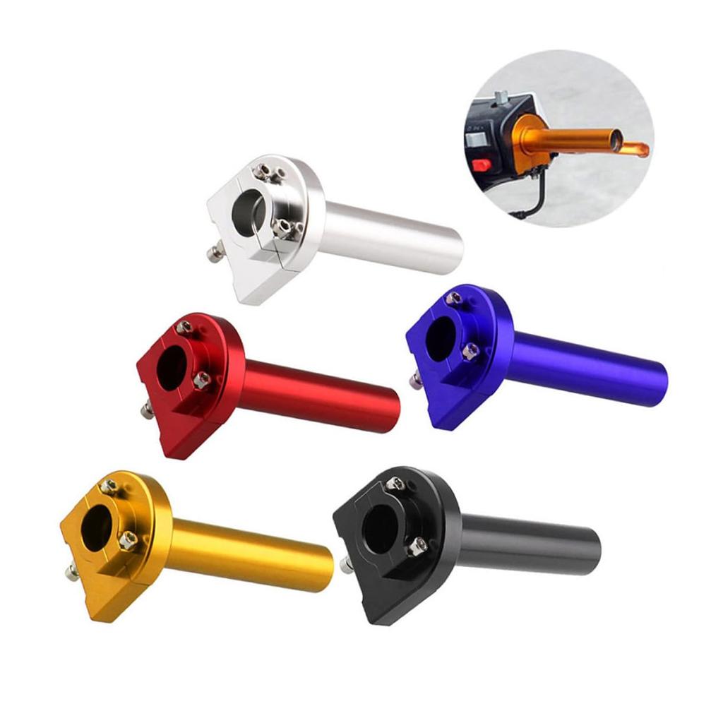 TINEASUR Motorcycle Fix Quick Throttle Grip Motorcycle Hand Grip Handle Throttle Turn Grip Motorcycle Throttle Turn Grip Blue
