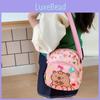 Printed Cartoon Capybara Shoulder Bag Children Outdoor Leisure Bag Crossbody