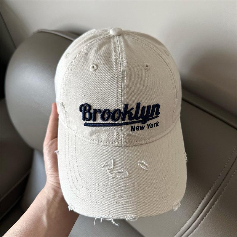 Fashion New Letter Embroidery Soft Top Baseball Cap Children's Korean Version Versatile Cap Big Head Circumference Small Face Hat