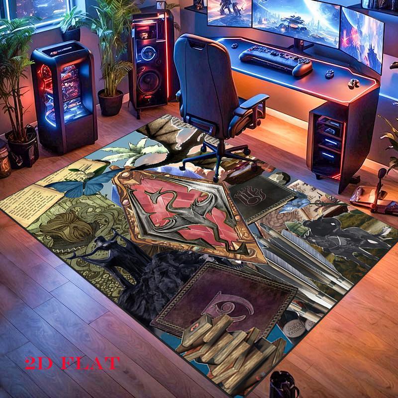 2K Games Carpet Rug for Living Room Bedroom Home Sofa Decoration,Kids play Nonslip Floor Mat