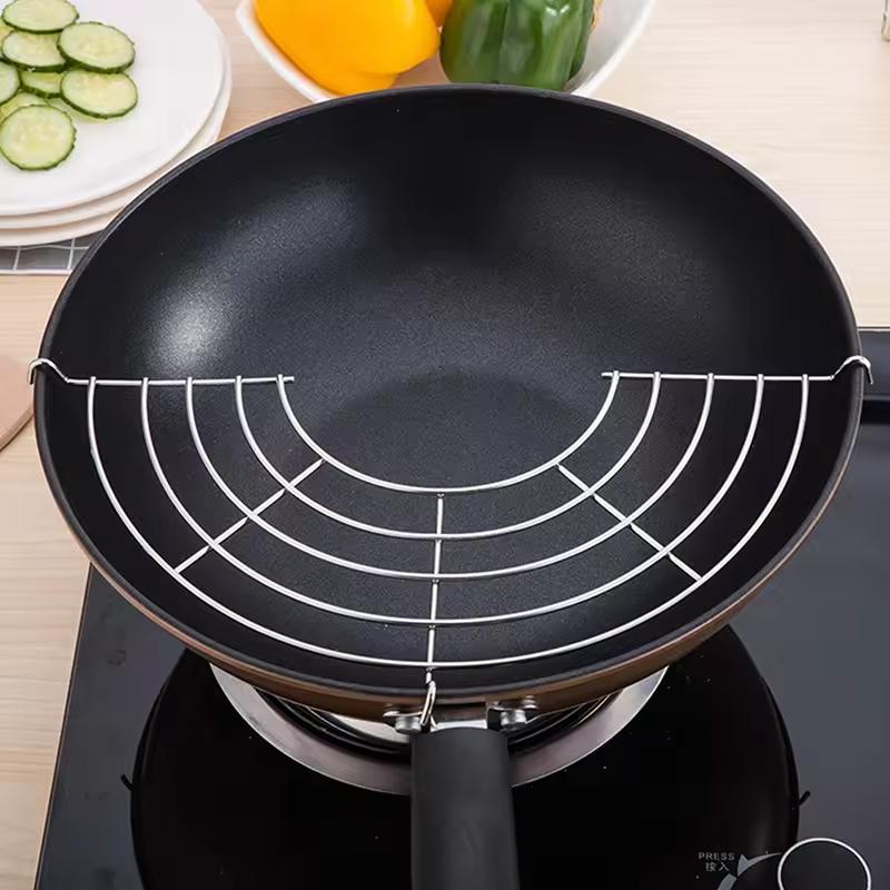 32 см сетчатый фильтр для масла из нержавеющей стали, складные гаджеты, подставка для слива масла на сковороду