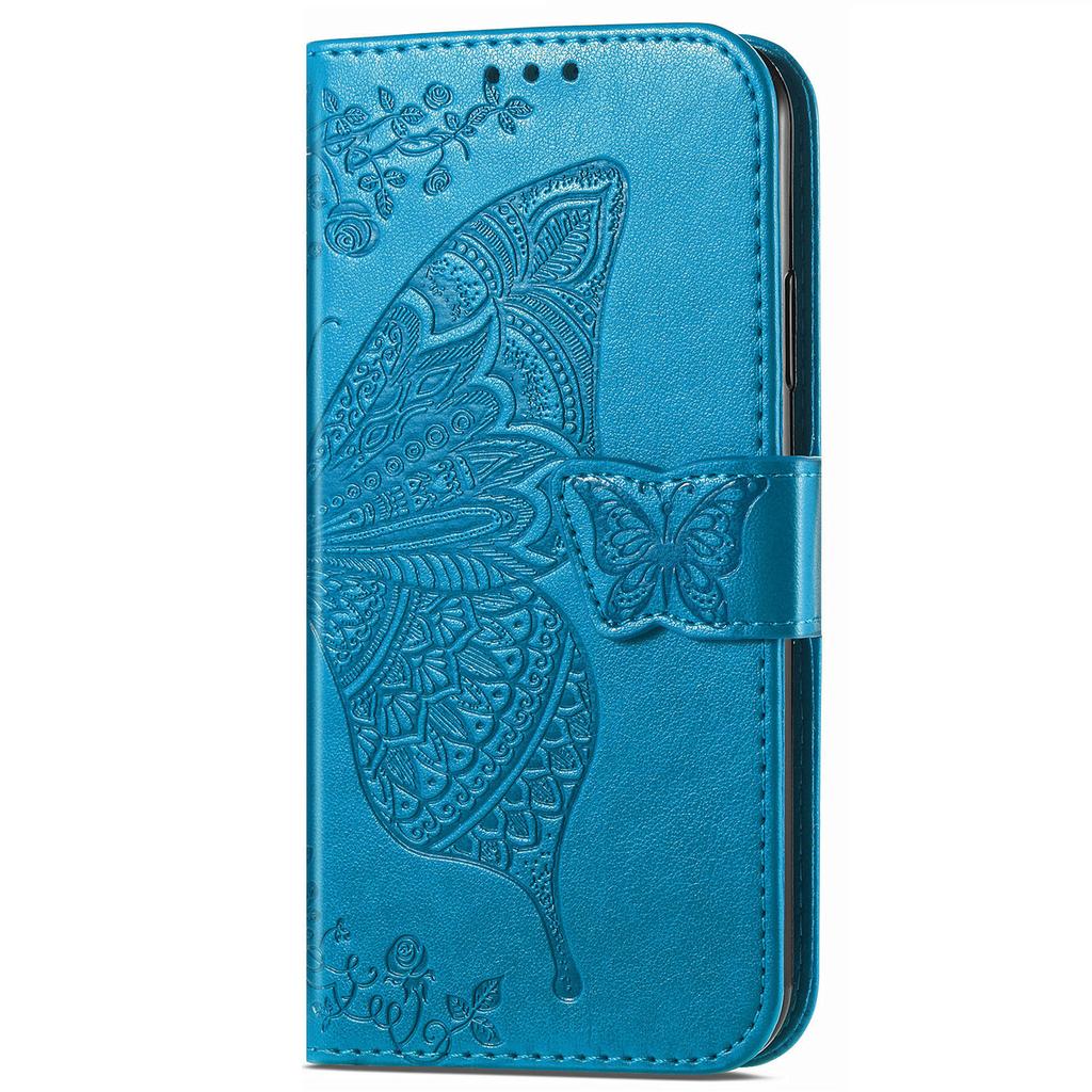 Cell Phone Case for Xiaomi 13 5G,PU Leather Wallet Imprinted Butterfly Pattern Stand Phone Cover