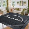 man truck Design Crystal Velvet Rug Soft Decorative Mat for Bedroom Entrance
