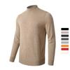 Men's Mock Neck Sweater Warm Wool Knitted