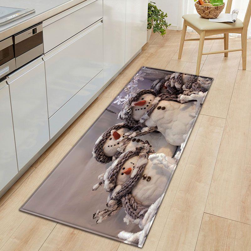 Cheerful Christmas Decor Mat In Lively Colors Ideal For Kitchen And Bedroom Use