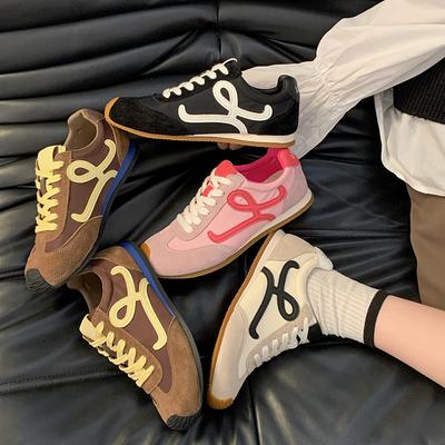 Кожаная версия~ Виноградная мать имеет те же уродливо милые асимметричные носки с большим пальцем, шнуровку, повседневную спортивную обувь Forrest Gump, женские немецкие тренировочные туфли