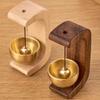 1 шт. Магнитный дверной звонок с клейкой основой; набор латунных колокольчиков, прост в установке, прочный и стильный праздничный декор для входа в дом.
