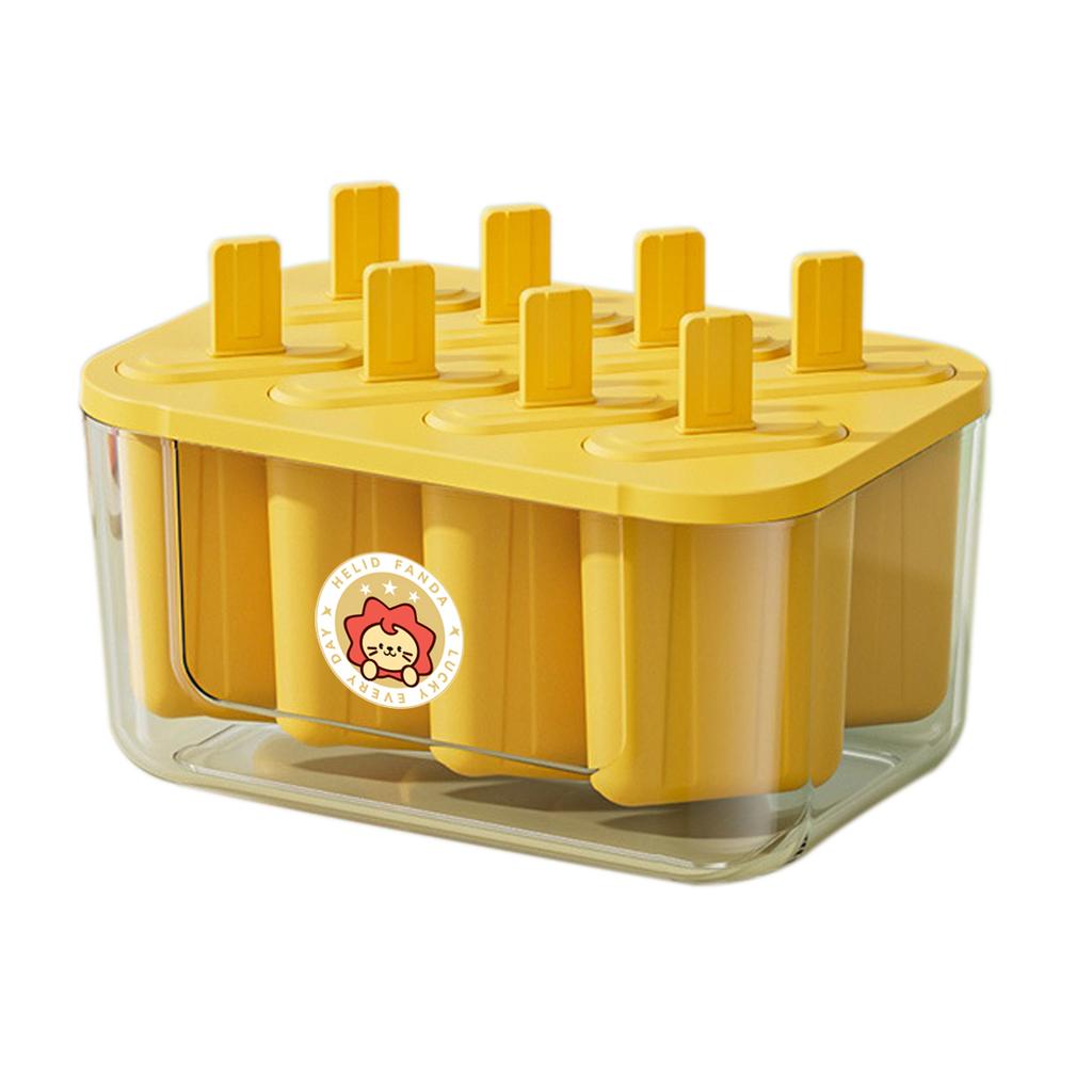 8 Hole Ice Popsicle Mould For Kids Homemade Ice Cream Mold Food Grade Ice-lolly Mold Kitchen Frozen Ice Popsicle Maker