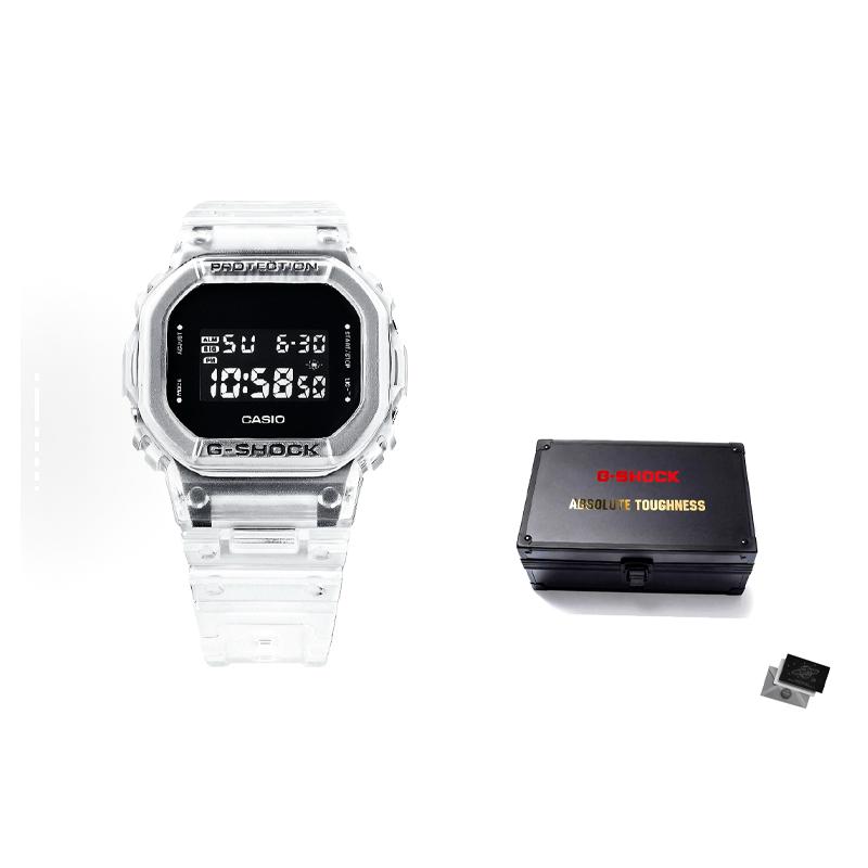 Casio Серия G-SQUAD G-SHOCK Серия Ice Tough Ударопрочный и водонепроницаемый Механизм Кварцевый механизм Ремешок из смолы Японский и корейский DW-5600SKE-7