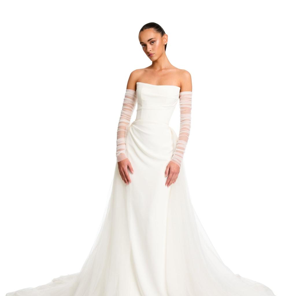 Прозрачные перчатки невесты, свадебные перчатки, длиной до локтя, без пальцев, со съемными рукавами, девичник, женские рукава, vm20A