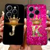 Чехол для Infinix Hot 40 Pro X6837 Роскошная Корона Буквы Чехол Мягкий Силиконовый Чехол для Телефона Для Infinix Hot 40i Hot40 Pro Hot40i Накладка