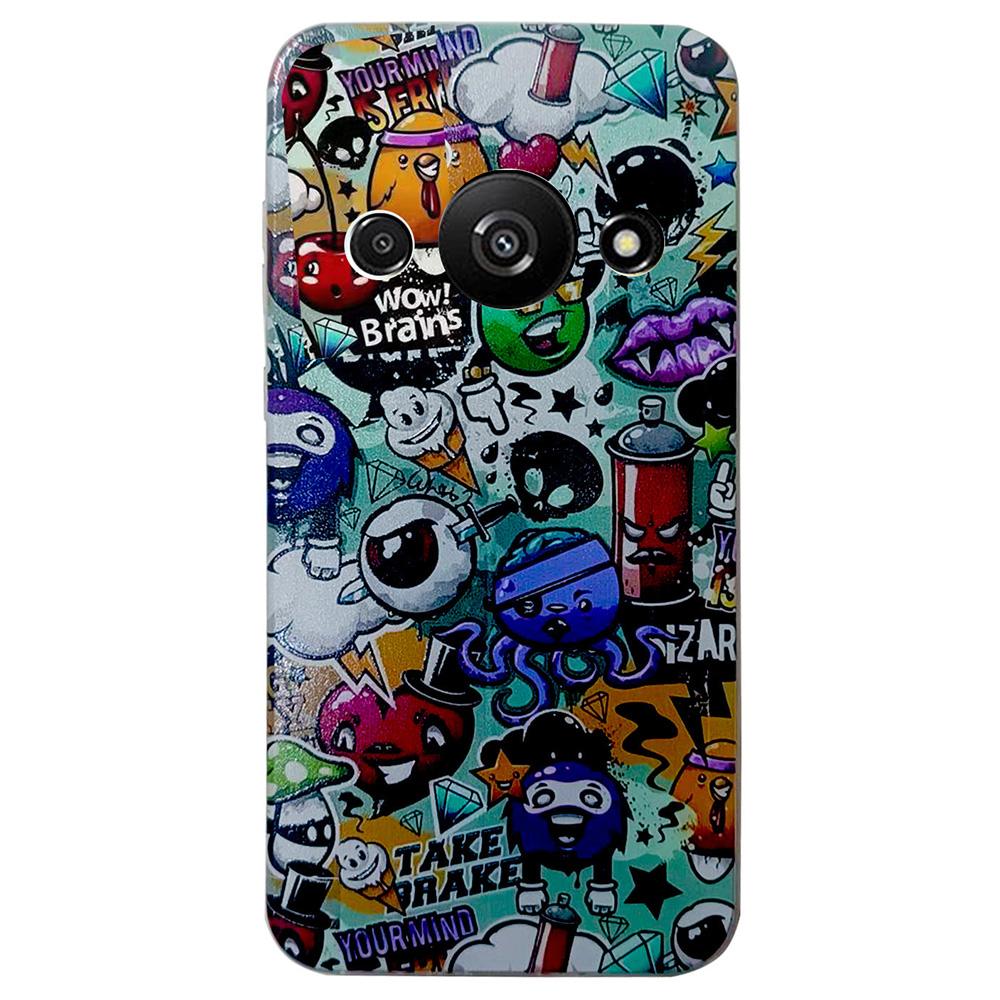 Для Xiaomi Redmi A3 4G/Poco C61 4G Чехол для телефона с печатью узора Мягкая TPU задняя крышка