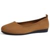 Fashion Plus Size 43 Mesh Knitted Ballet Flats Women Lightweight Soft Sole Shallow Loafers Woman Non-Slip Breathable Flat Ladies Shoes
