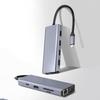 Type-C Docking Station USB 3.0 Hub with RJ45 Gigabit Ethernet 4K HDTV PD 100W 10 Ports Stock