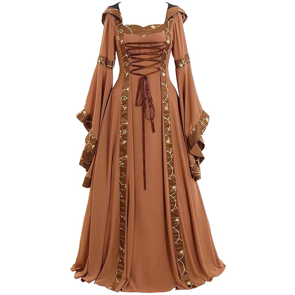 Women's Vintage Floor Length Gothic Cosplay Dress