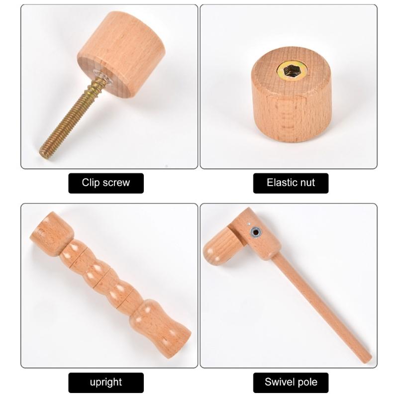 Регулируемая вращающаяся деревянная подставка-пяльцы для вышивания, настольная подставка-рама для вышивания, держатель рамы для вышивания для рукоделия