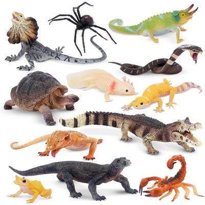 TOYMANY 12 ШТ. Фигурки Животных Набор Фигурок Диких Животных Реалистичные Модели Животных Тема Зоопарка Популярные Животные Игрушки Подарок на День Рождения Украшение Рождество Новый Г