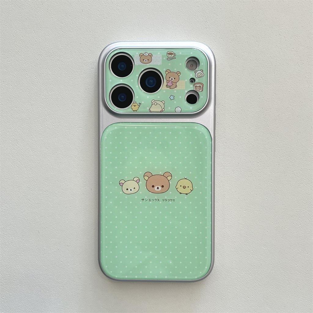 Rilakkuma Cartoon iPhone 15 Compatible Pro/Max Case with Drop Protection