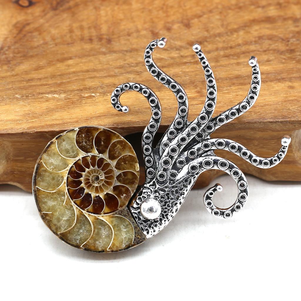 Натуральный коралловый нефрит, кулон, ожерелье, ювелирные изделия, колье в форме осьминога, модные элегантные идеи подарков, ювелирные изделия