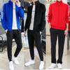 Korean Style Trendy Two-Piece Sportswear: Men's and Women's Casual Sweatshirt and Leggings