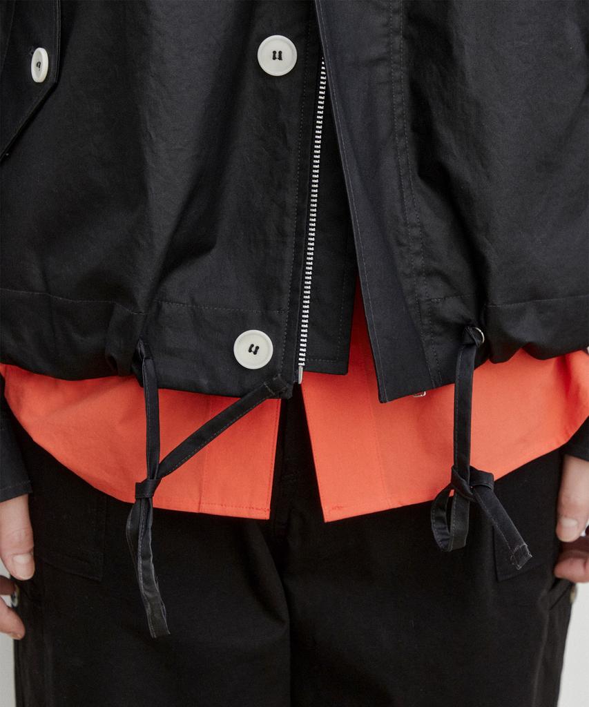 Density Coated Cotton Blouson_Black