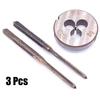3pcs HSS M2 X 0.4mm Taper & Plug Tap & M2 X 0.4mm Die Metric Thread Right Hand