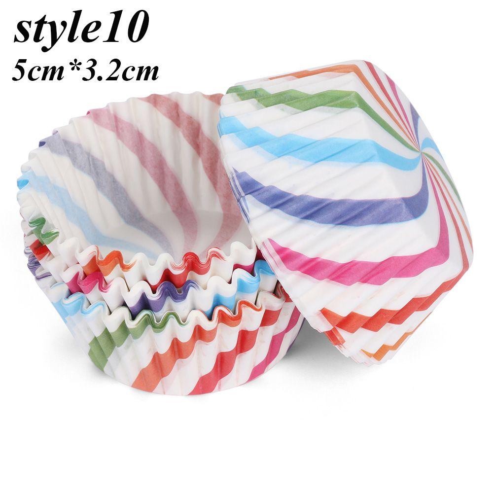 & Kitchen Liner Pastry Tools Cake Paper Cups Muffin Cases Cupcake Wrappers Santa Claus Christmas