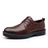 Модные британские туфли на платформе из кожи для свадьбы для мужчин, дизайнерские деловые туфли на мягкой подошве, модные повседневные рабочие туфли для мужчин