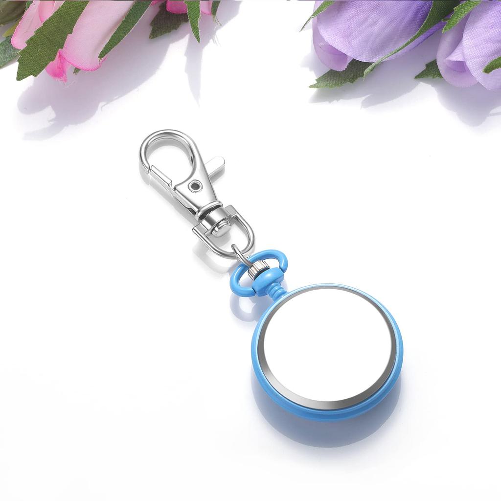Clip Watch Nurse Watch Analog Keychain Carabiner Watch Pocket Watch Waterproof Outdoor Fashion Accessory