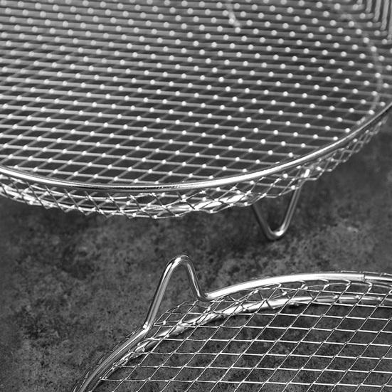 3Pcs Air Fryer Rack Stackable Dehydrator Racks Stainless Steel Basket Tray Accessories for Oven Microwave Baking Roasting