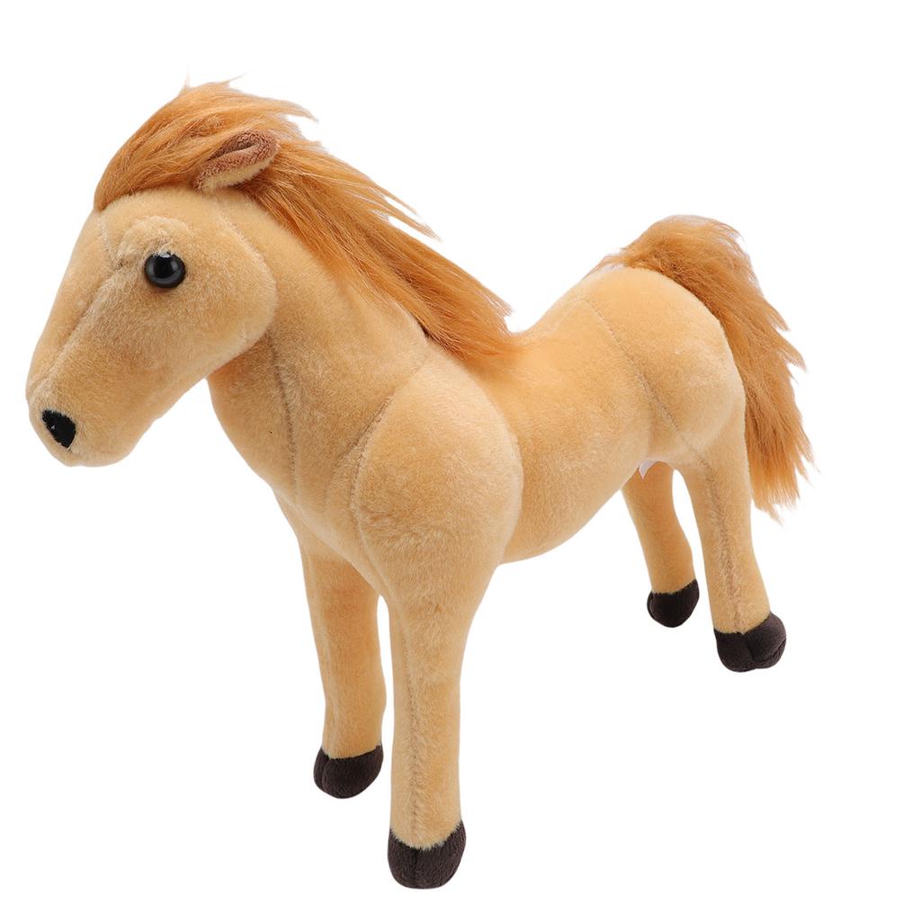 Плюшевая игрушка лошадь реалистичная мягкая удобная многофункциональная кукла лошадь для дивана кровати