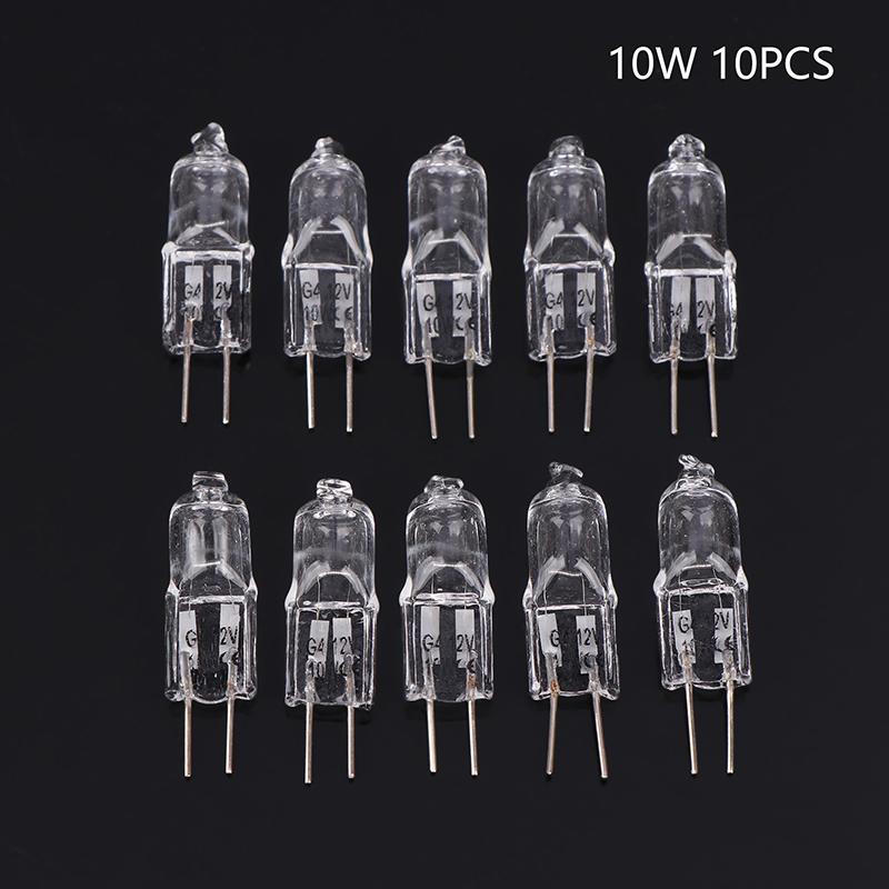 10Pcs/Set 5W 10W 20W 35W 50W 2900K Halogen Warm Energy G4 12V Bulbs Indoor Lighting Light JC Bi-Pin LED Crystal Globe Lamp