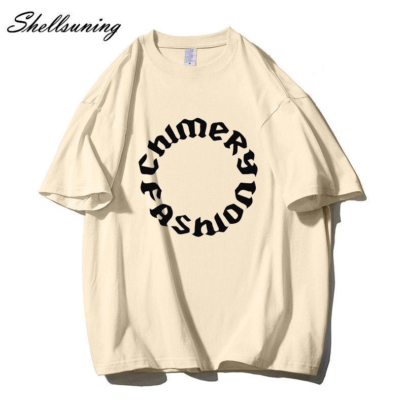 Shellsuning летние футболки с графическим принтом и буквенным принтом, женские модные базовые футболки большого размера с короткими рукавами, женские свободные топы с круглым вырезом для отдыха, крутая девушка