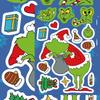 8 Cartoon Grinch Character Stickers for DIY Phone Case, Water Cup, Journal, and Christmas Decorations